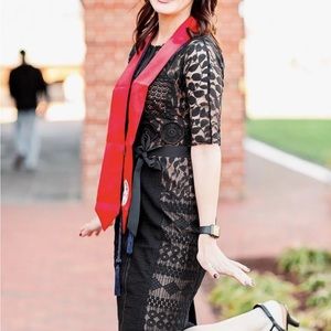 Anthropologie In Earnest by Byron Lars Carissima Sheath in Black Dress